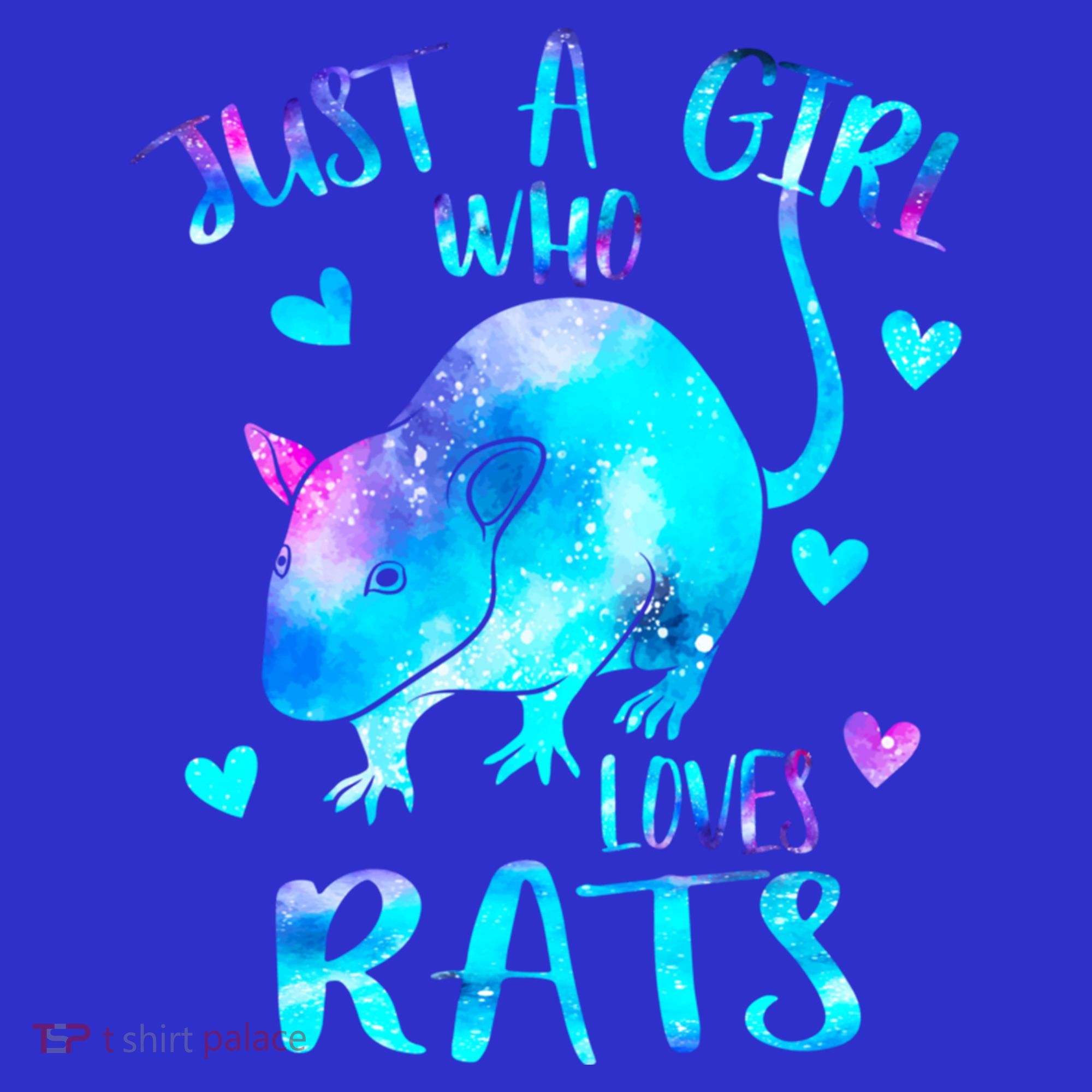 Just A Who Loves Rats Cute Rat Lover Galaxy Theme Gift Long Sleeve Shirt