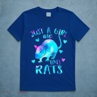 Just A Who Loves Rats Cute Rat Lover Galaxy Theme Gift T-Shirt thumb 5