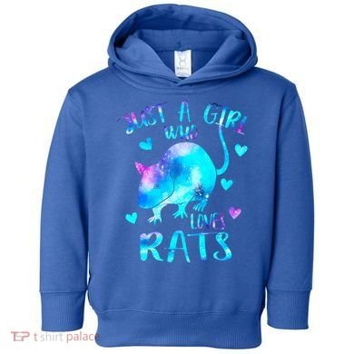 Just A Who Loves Rats Cute Rat Lover Galaxy Theme Gift Toddler Hoodie