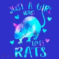 Just A Who Loves Rats Cute Rat Lover Galaxy Theme Gift Women's T-Shirt thumb 6