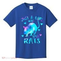 Just A Who Loves Rats Cute Rat Lover Galaxy Theme Gift Kids T-Shirt thumb 0