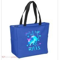 Just A Who Loves Rats Cute Rat Lover Galaxy Theme Gift Tote Bag thumb 2