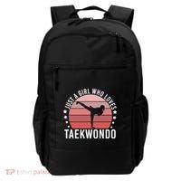 Just A Who Loves Taekwondo Gift Backpack thumb 0