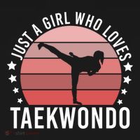 Just A Who Loves Taekwondo Gift Women's Hoodie thumb 2