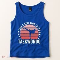Just A Who Loves Taekwondo Gift Tank Top thumb 2