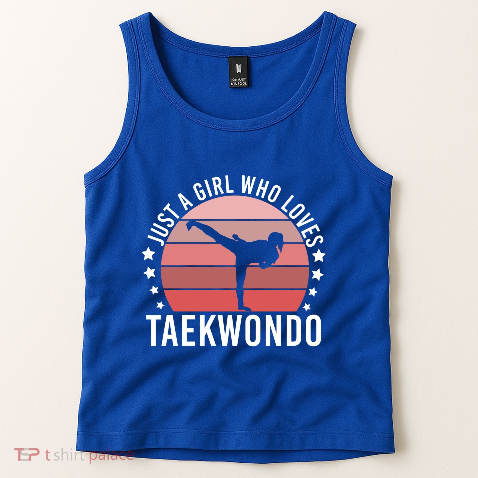 Just A Who Loves Taekwondo Gift Tank Top