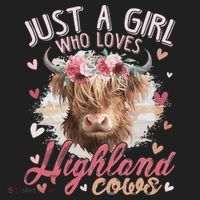 Just A Who Loves Scottish Highland Cows Beanie thumb 2