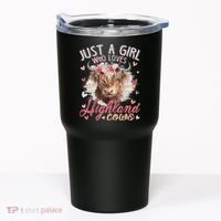 Just A Who Loves Scottish Highland Cows Tumbler thumb 0