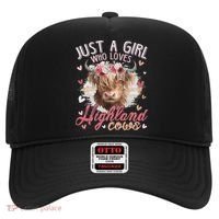 Just A Who Loves Scottish Highland Cows Hat thumb 0