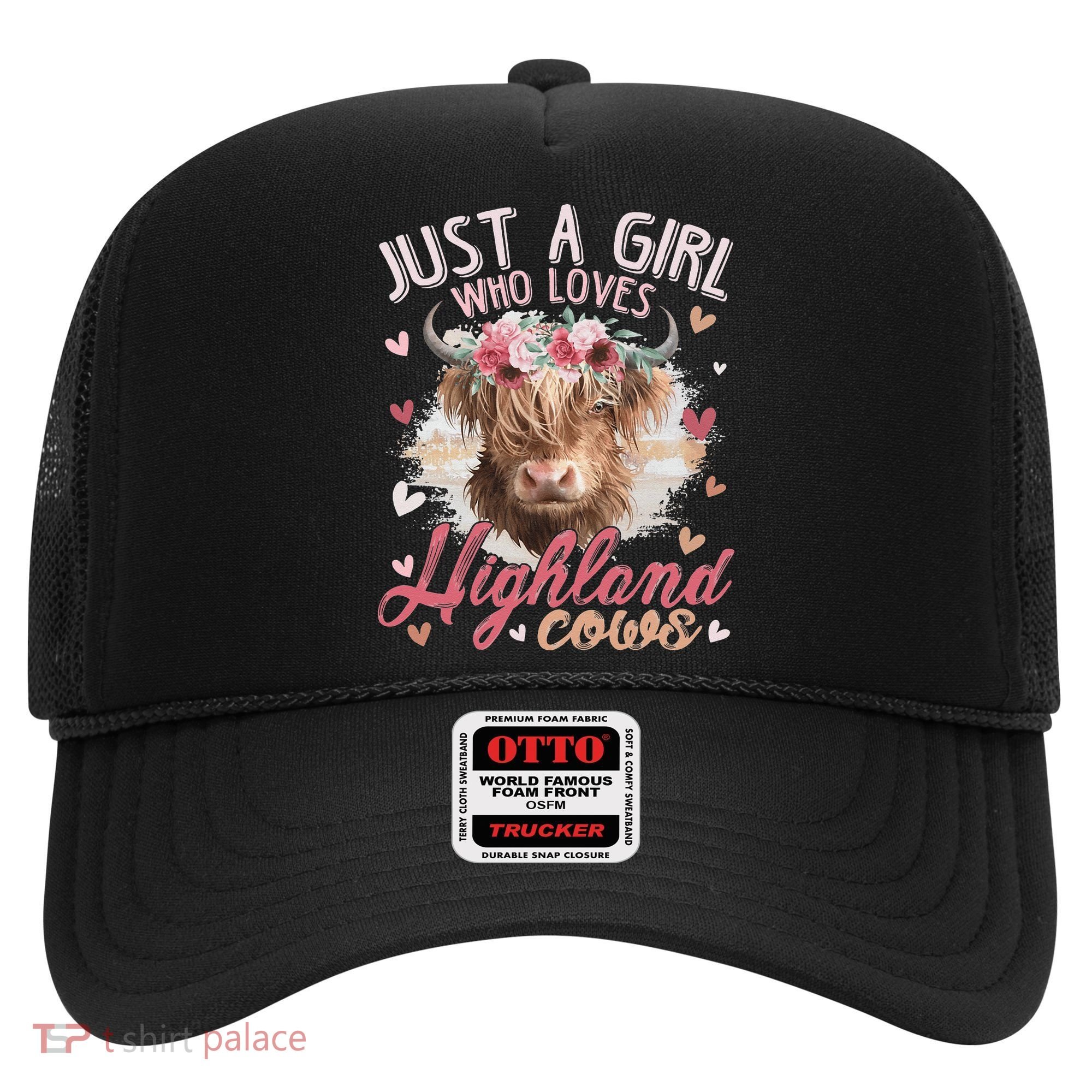 Just A Who Loves Scottish Highland Cows Hat