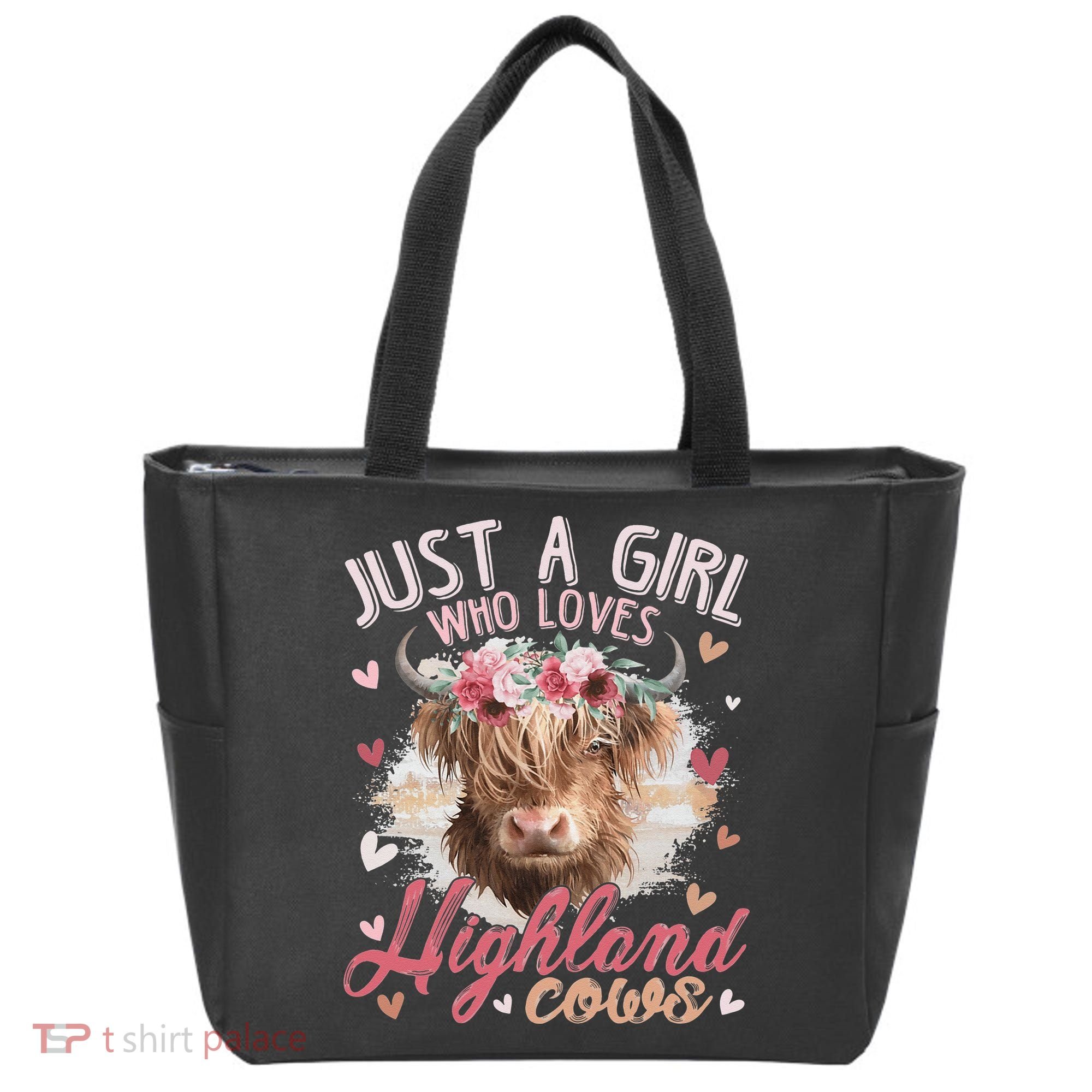 Just A Who Loves Scottish Highland Cows Tote Bag