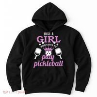 Just a Who Loves to Play Pickleball Funny Hoodie thumb 0