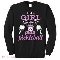 Just a Who Loves to Play Pickleball Funny Sweatshirt thumb 0
