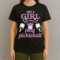 Just a Who Loves to Play Pickleball Funny T-Shirt thumb 4