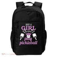 Just a Who Loves to Play Pickleball Funny Backpack thumb 0