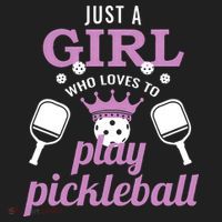 Just a Who Loves to Play Pickleball Funny Beanie thumb 2
