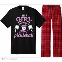 Just a Who Loves to Play Pickleball Funny Pajama Set thumb 0