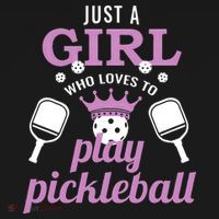 Just a Who Loves to Play Pickleball Funny Women's Hoodie thumb 2