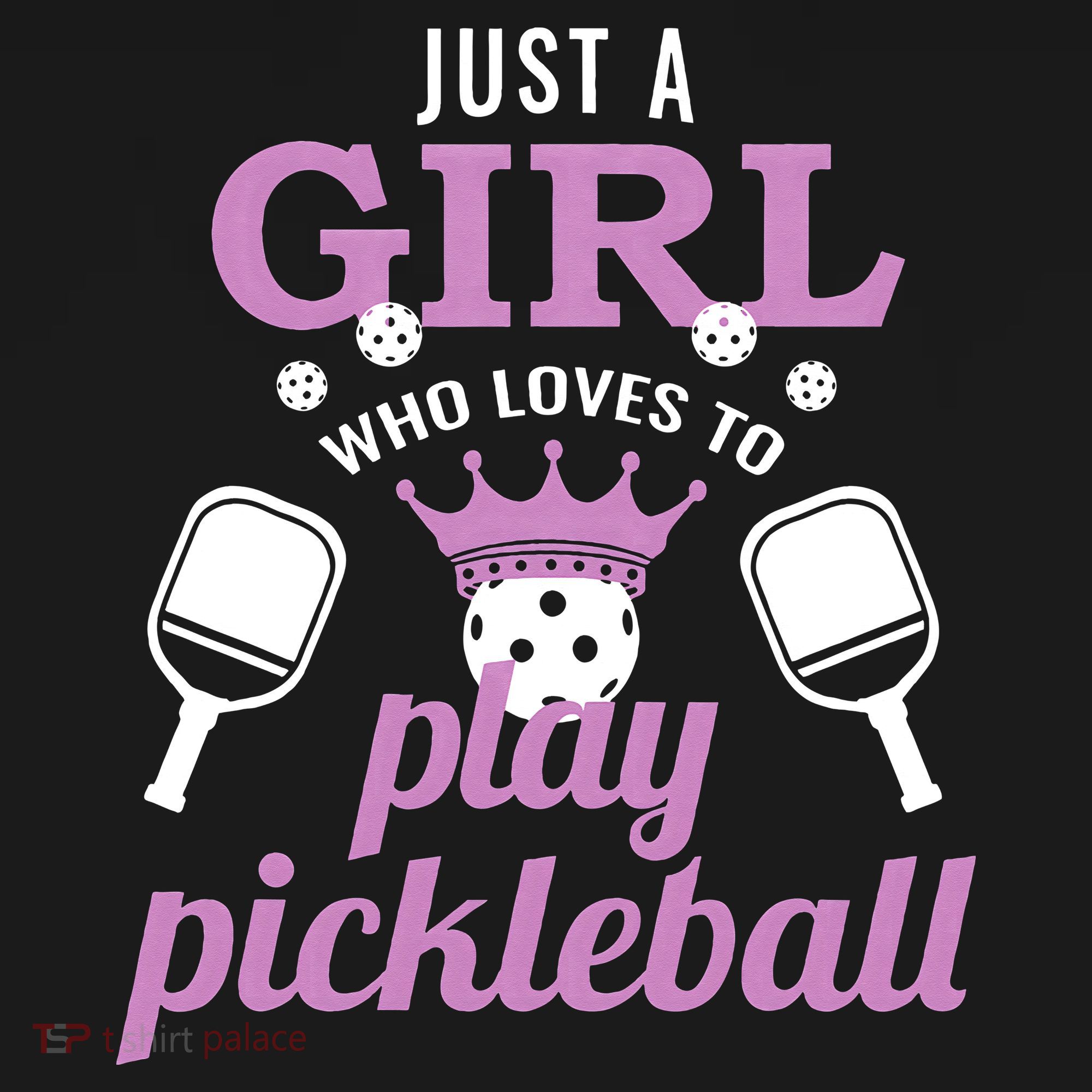 Just a Who Loves to Play Pickleball Funny Women's Hoodie