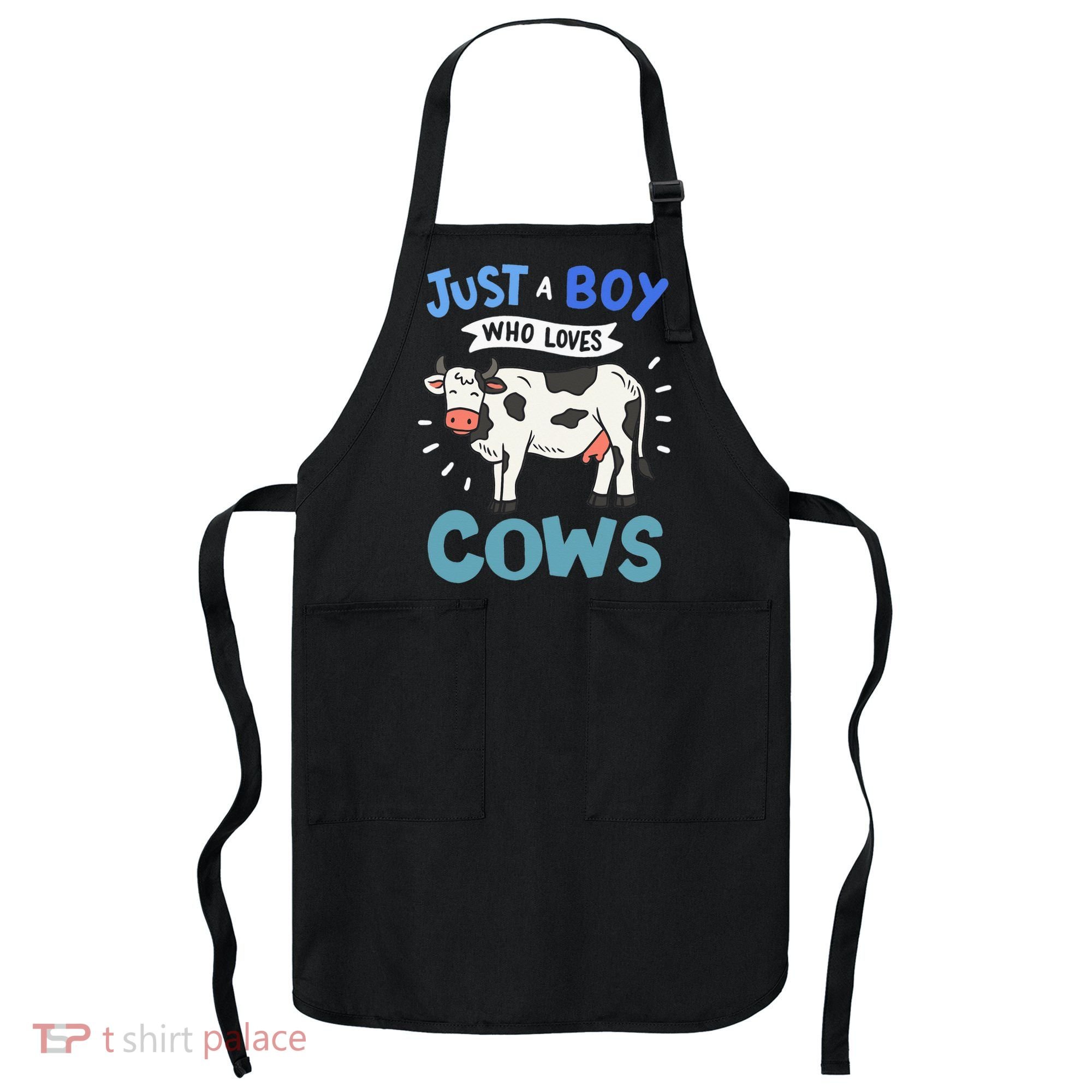 Just a  Who Loves Cows Funny Cows Lover Gift Apron