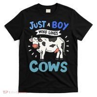 Just a  Who Loves Cows Funny Cows Lover Gift T-Shirt thumb 0