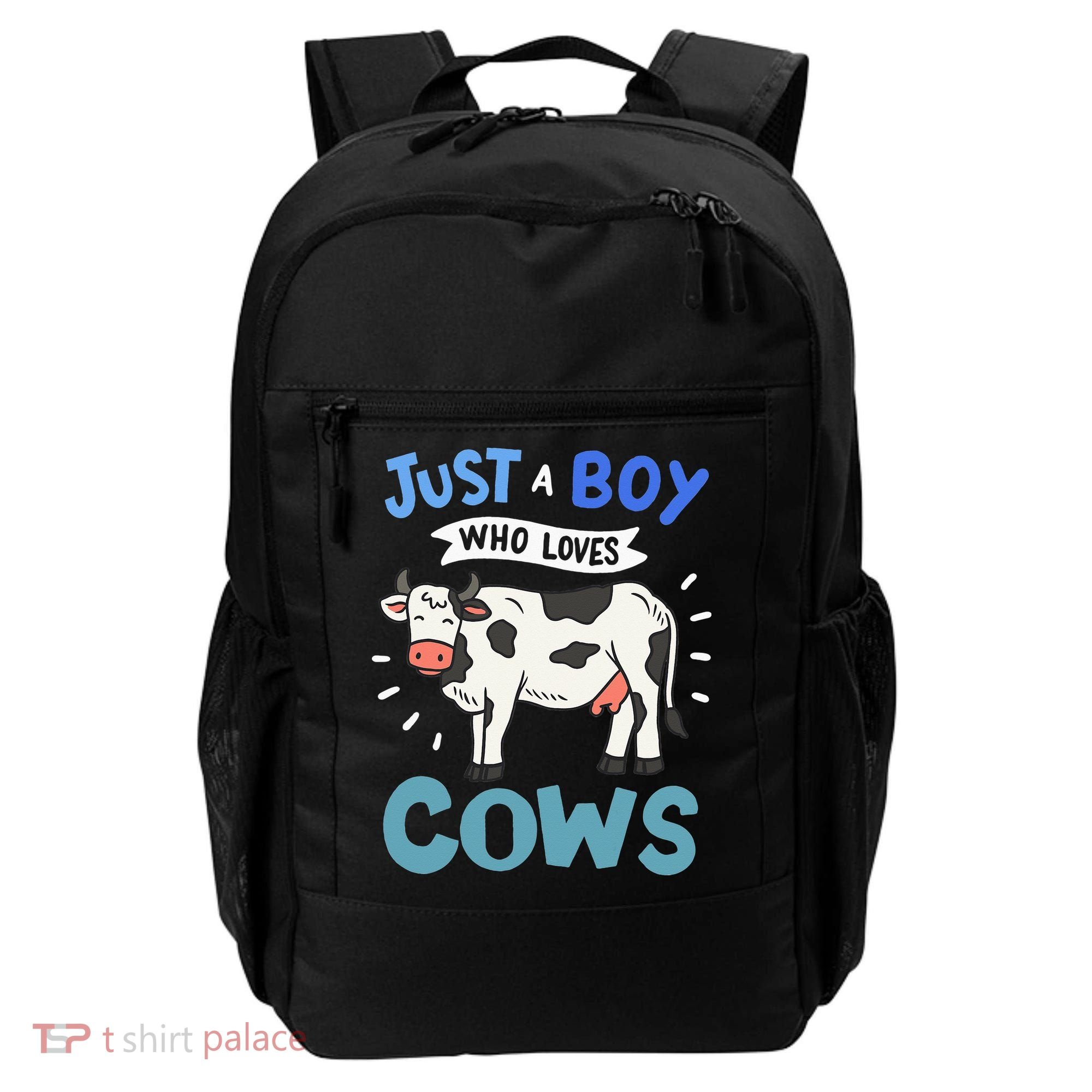Just a  Who Loves Cows Funny Cows Lover Gift Backpack