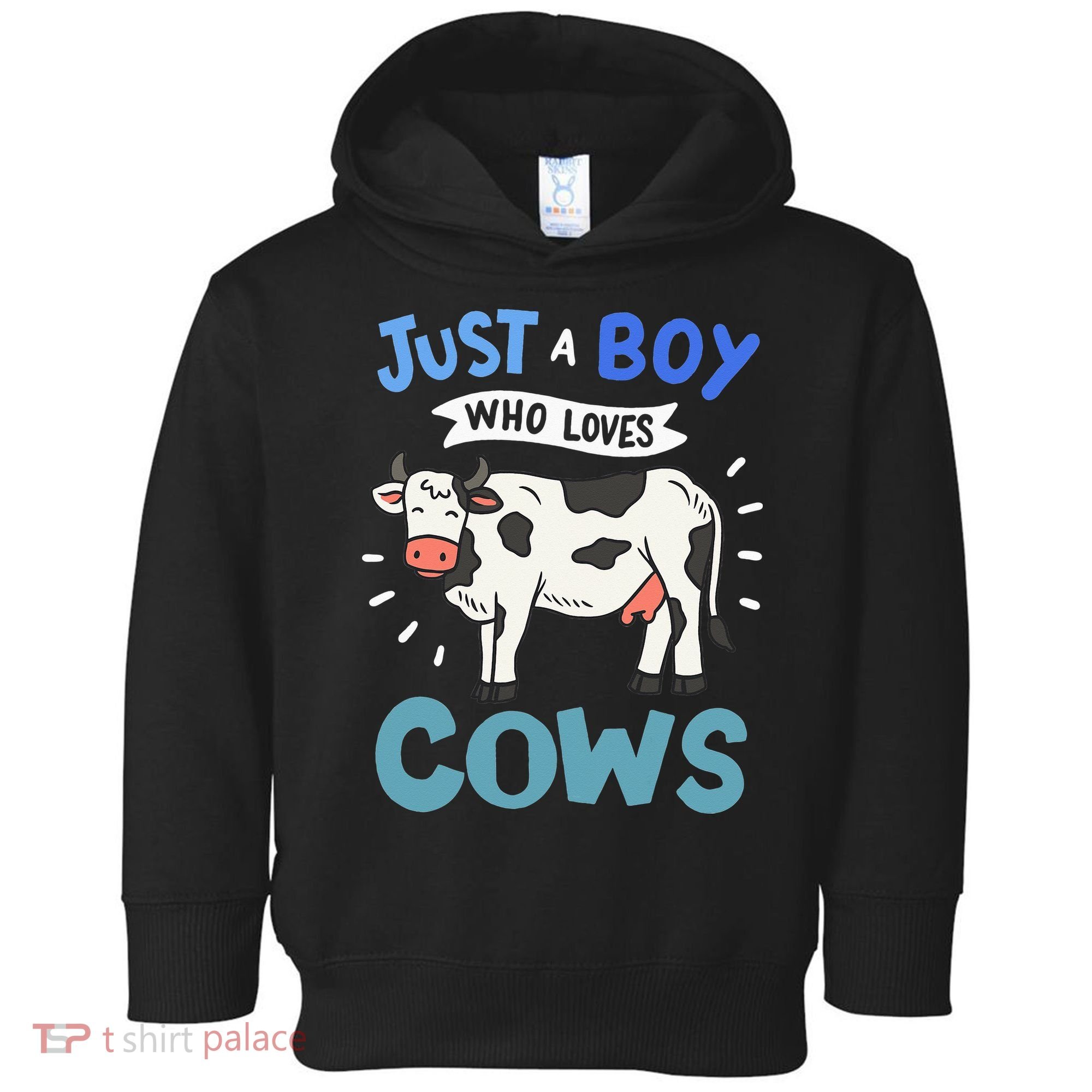 Just a  Who Loves Cows Funny Cows Lover Gift Toddler Hoodie