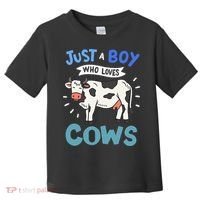 Just a  Who Loves Cows Funny Cows Lover Gift Toddler T-Shirt thumb 0