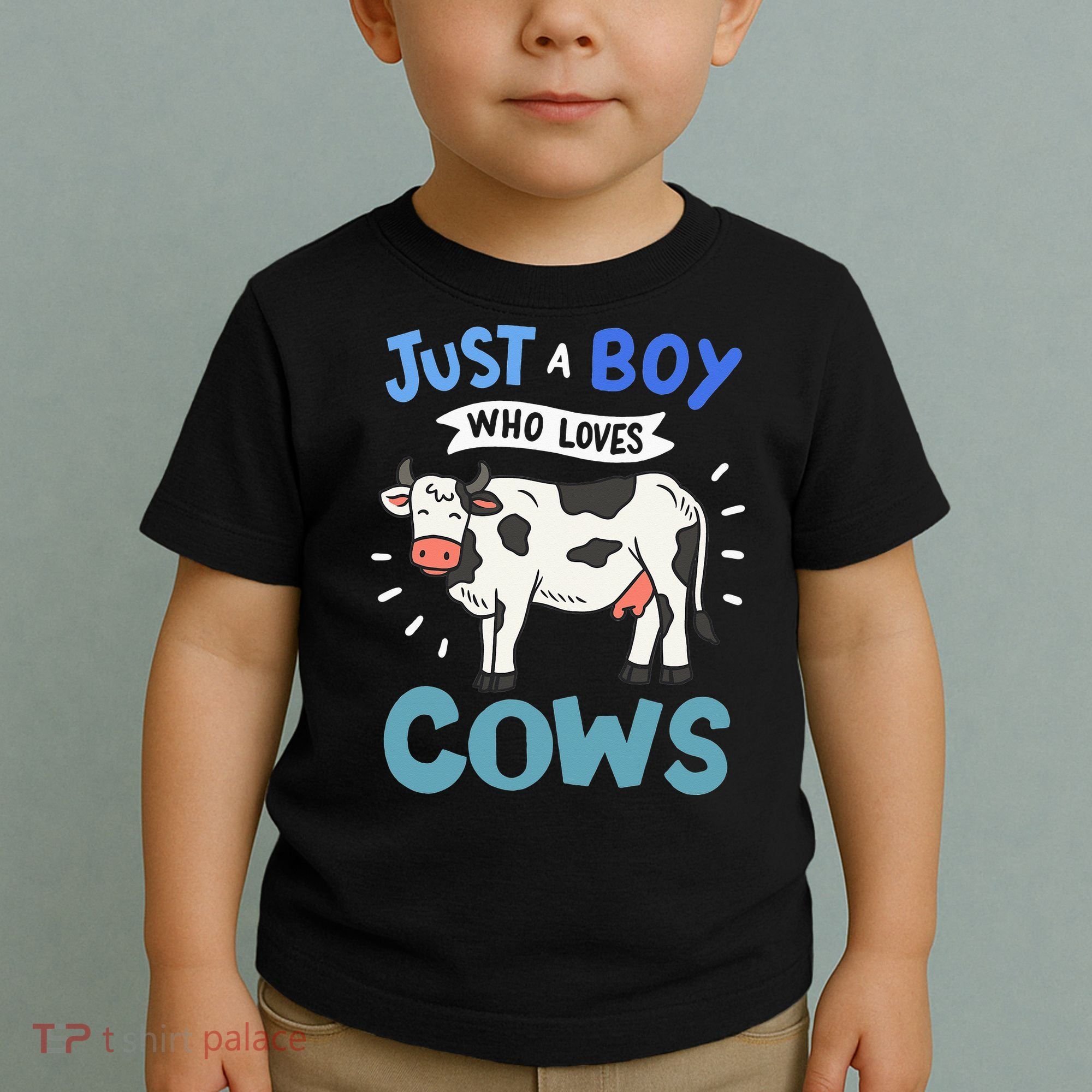 Just a  Who Loves Cows Funny Cows Lover Gift Toddler T-Shirt