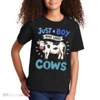 Just a  Who Loves Cows Funny Cows Lover Gift Kids T-Shirt thumb 2