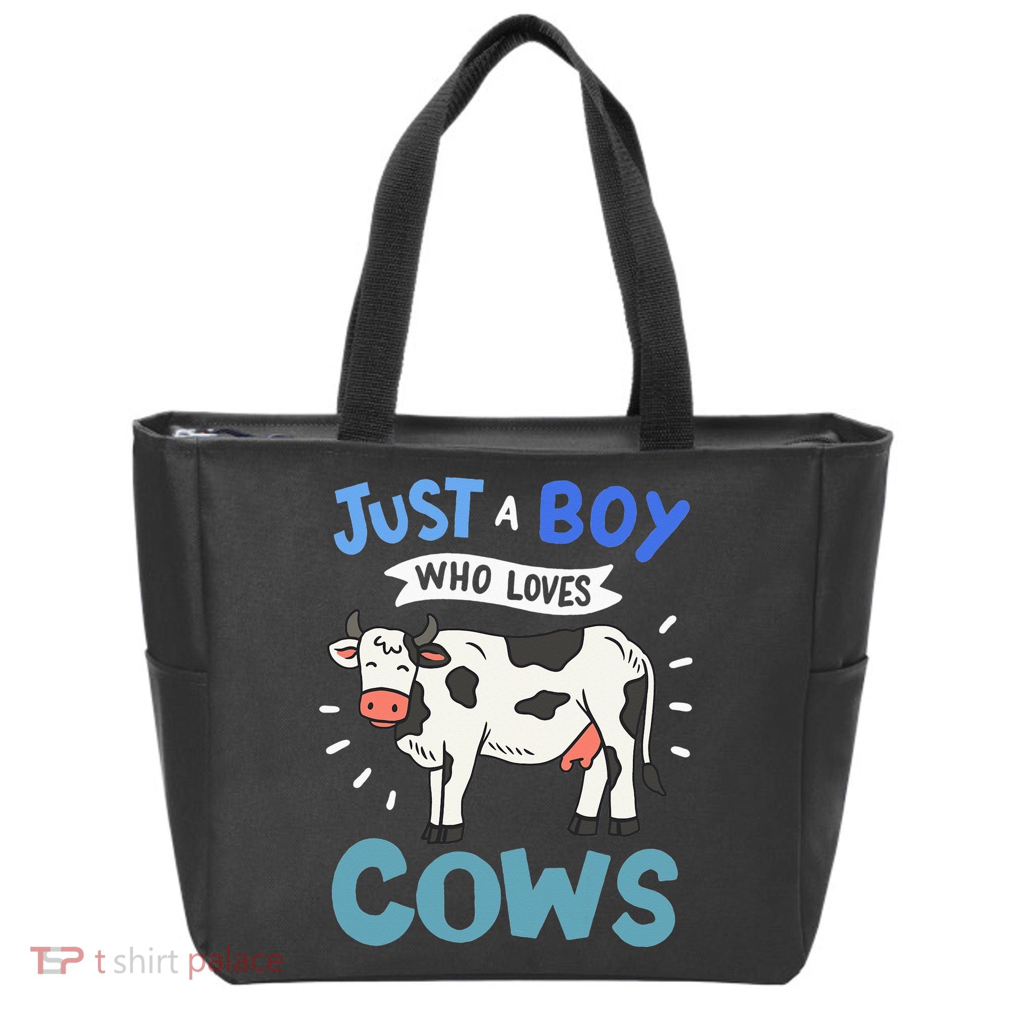 Just a  Who Loves Cows Funny Cows Lover Gift Tote Bag
