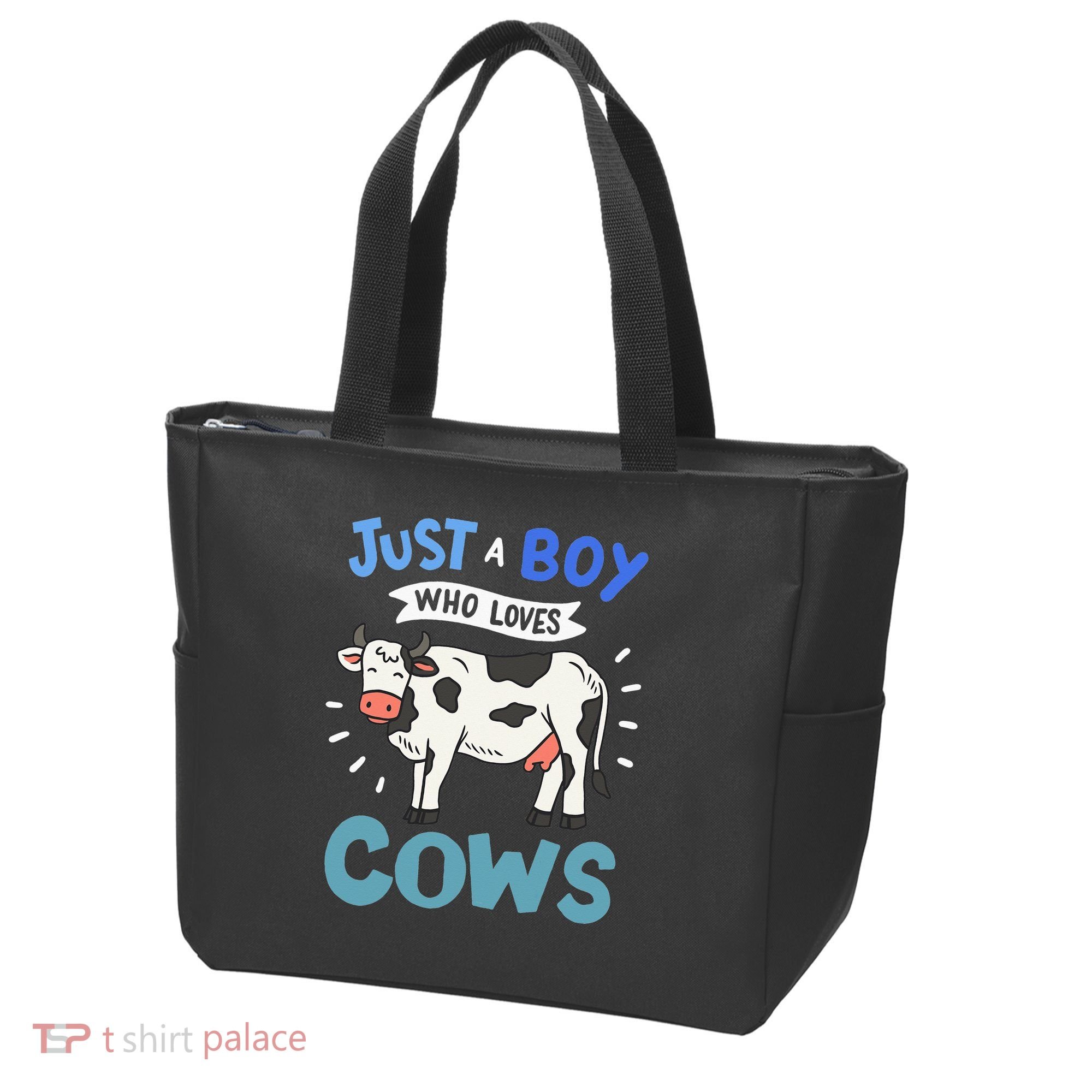 Just a  Who Loves Cows Funny Cows Lover Gift Tote Bag