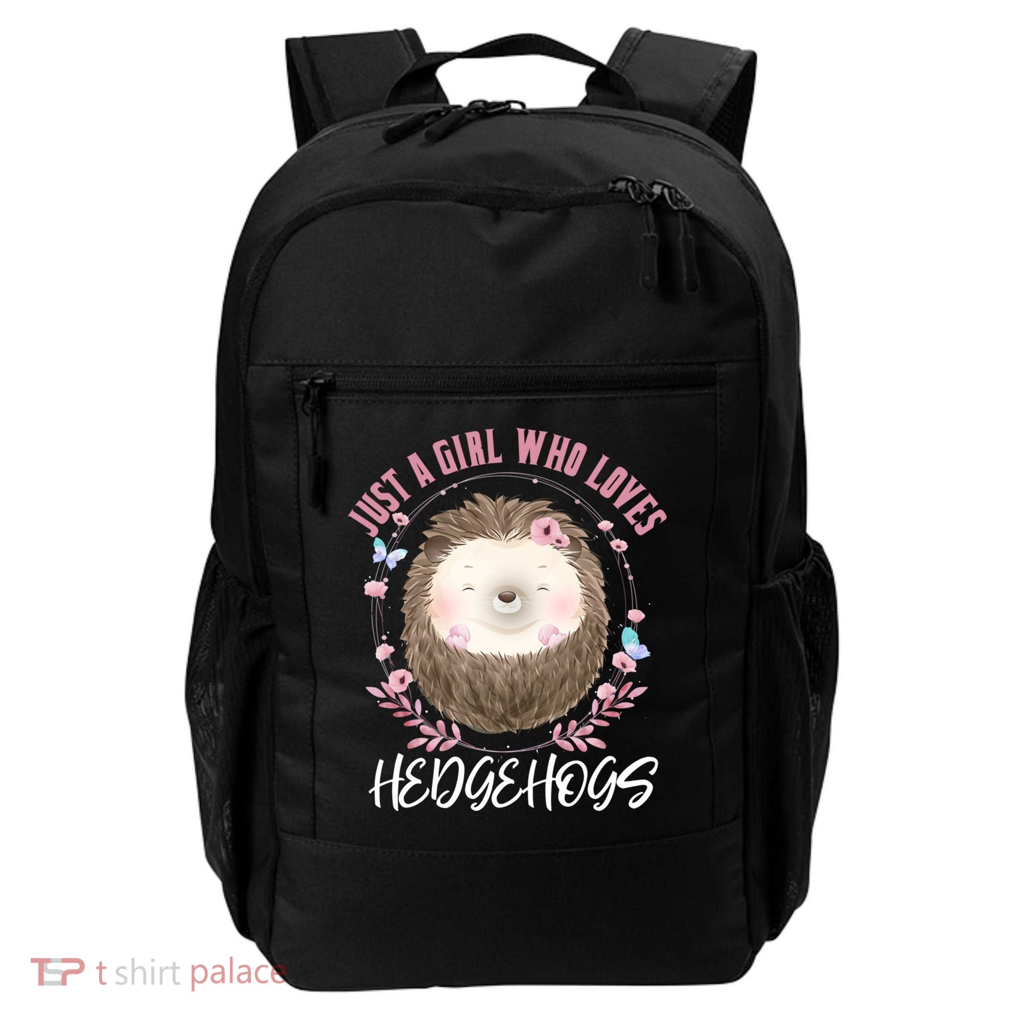 Just A Who Loves Hedgehogs Forest Animal Cute Hedgehog Gift Backpack