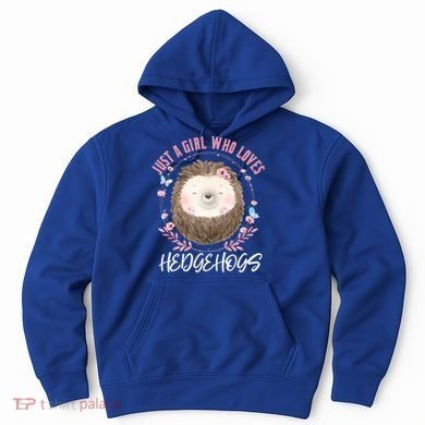 Just A Who Loves Hedgehogs Forest Animal Cute Hedgehog Gift Hoodie