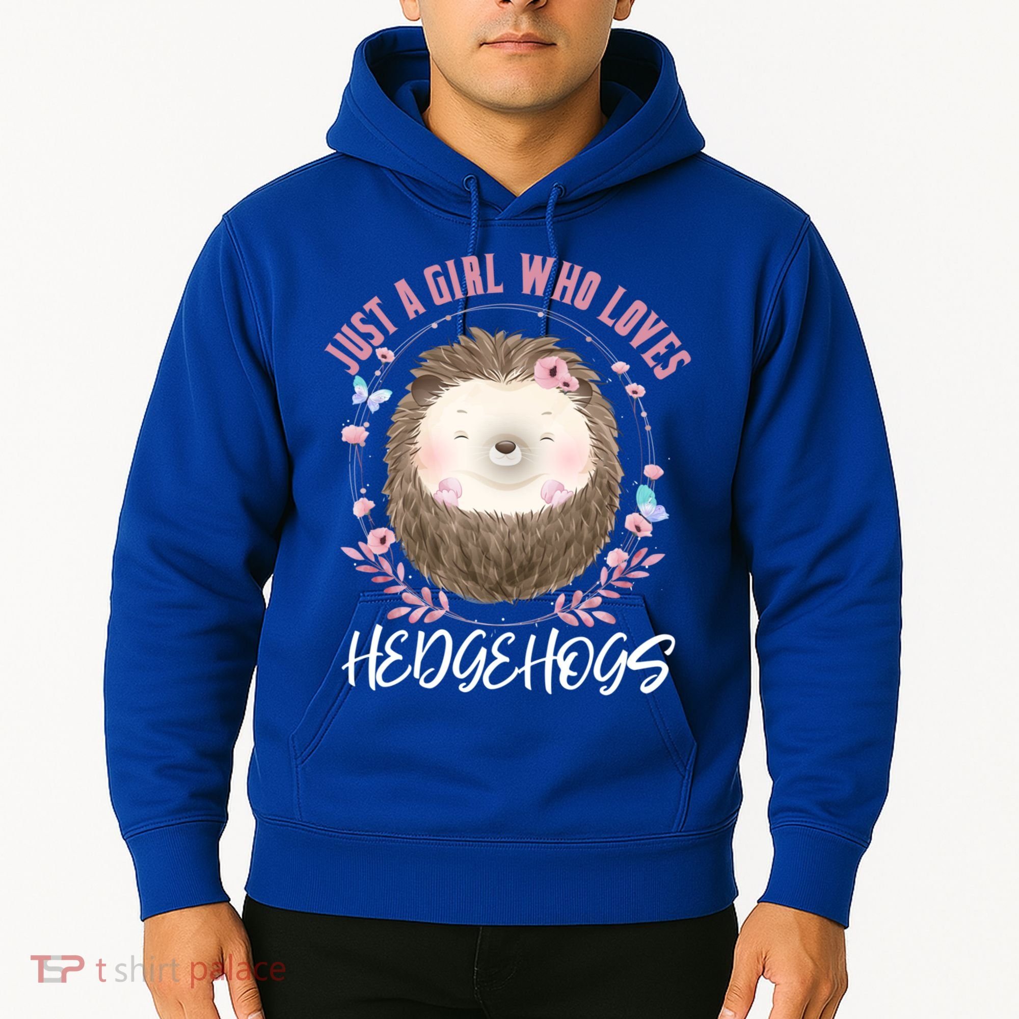 Just A Who Loves Hedgehogs Forest Animal Cute Hedgehog Gift Hoodie