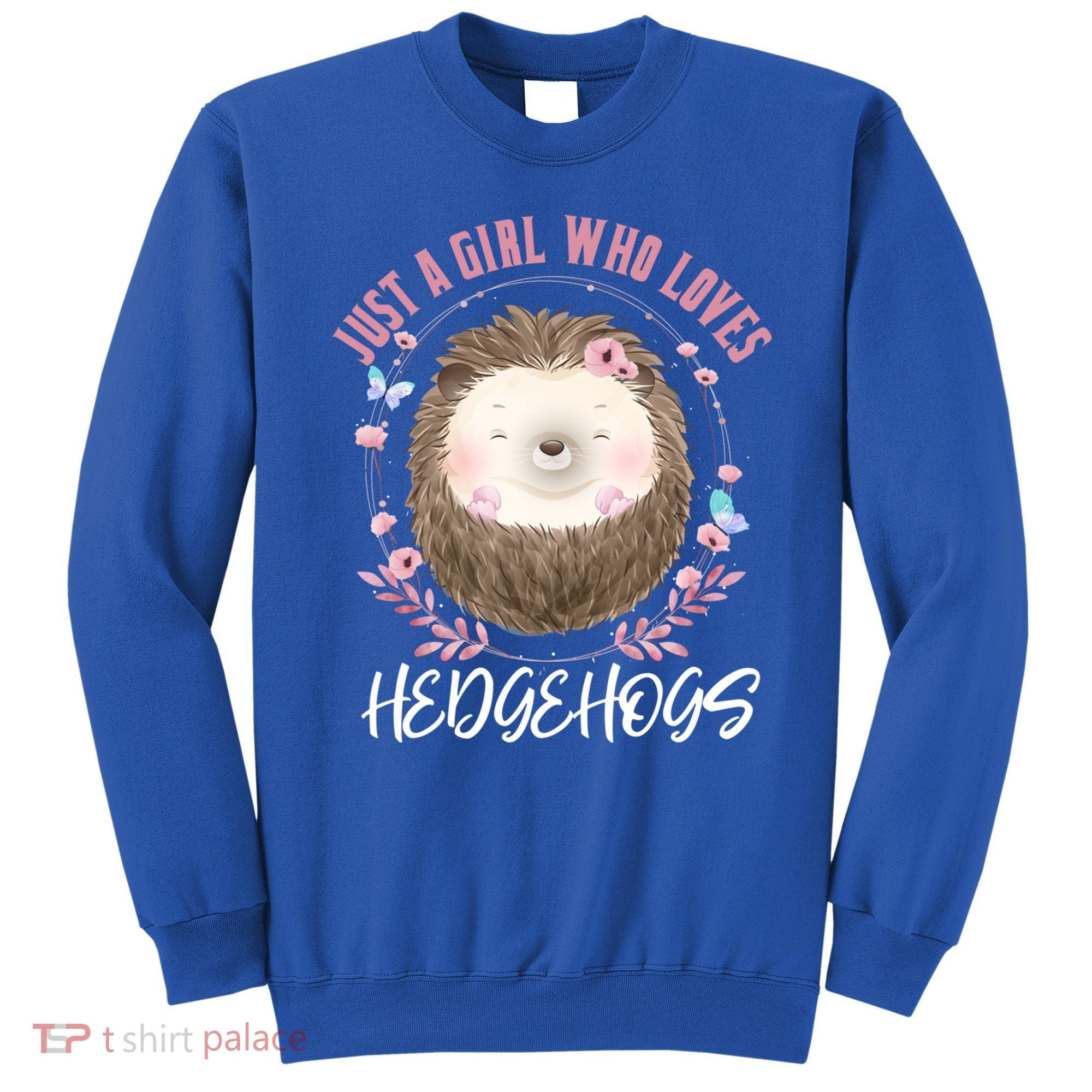 Just A Who Loves Hedgehogs Forest Animal Cute Hedgehog Gift Sweatshirt