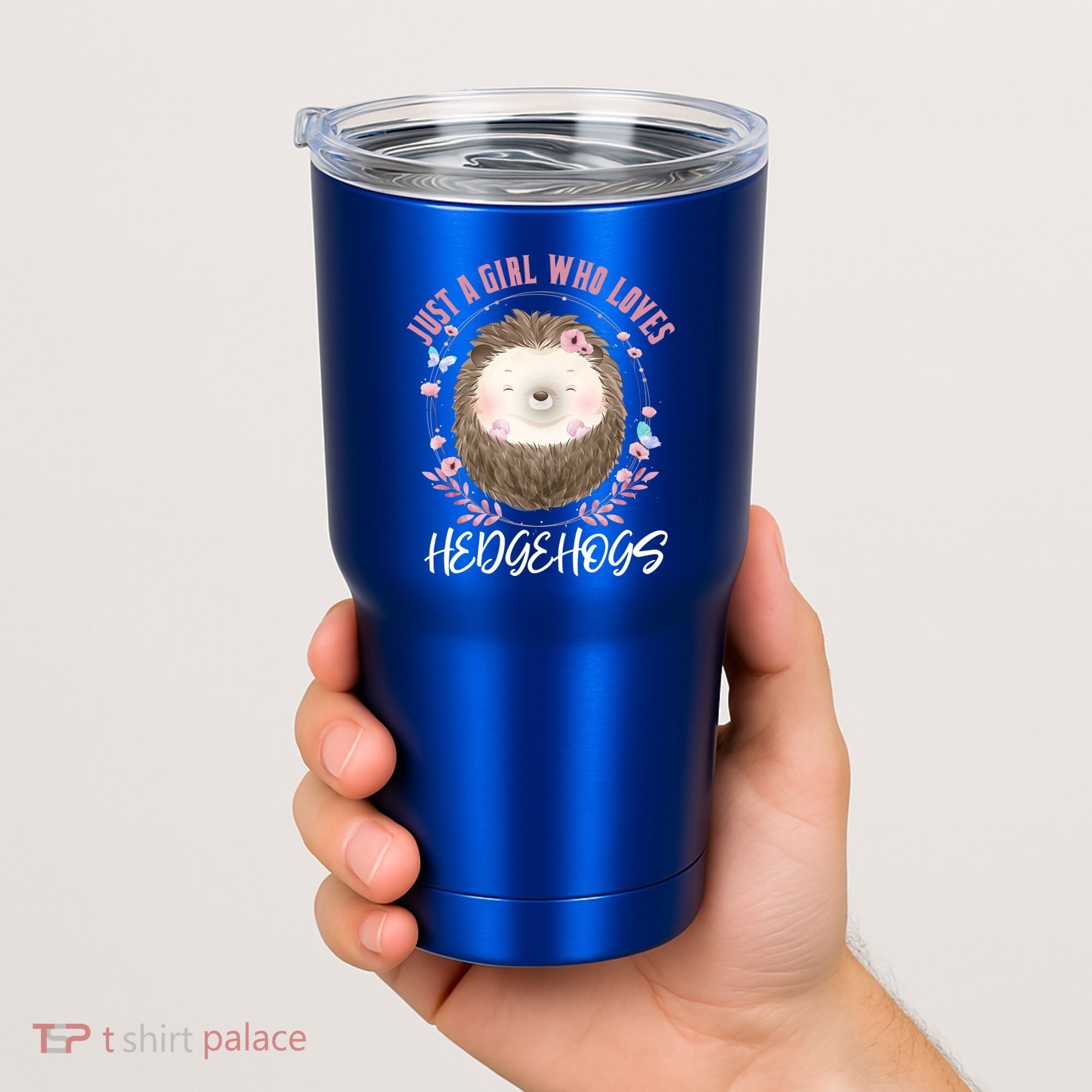 Just A Who Loves Hedgehogs Forest Animal Cute Hedgehog Gift Tumbler