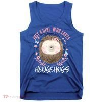 Just A Who Loves Hedgehogs Forest Animal Cute Hedgehog Gift Tank Top thumb 0