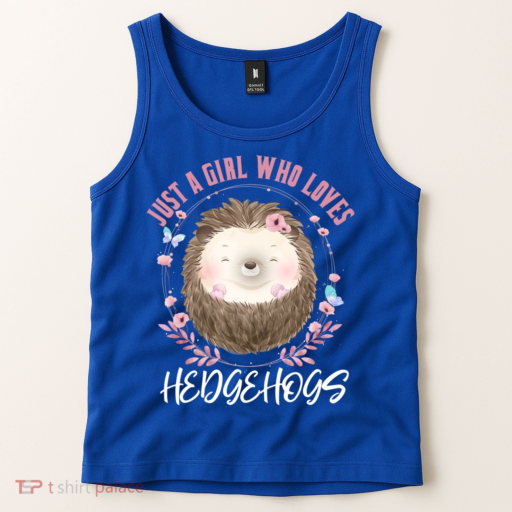Just A Who Loves Hedgehogs Forest Animal Cute Hedgehog Gift Tank Top