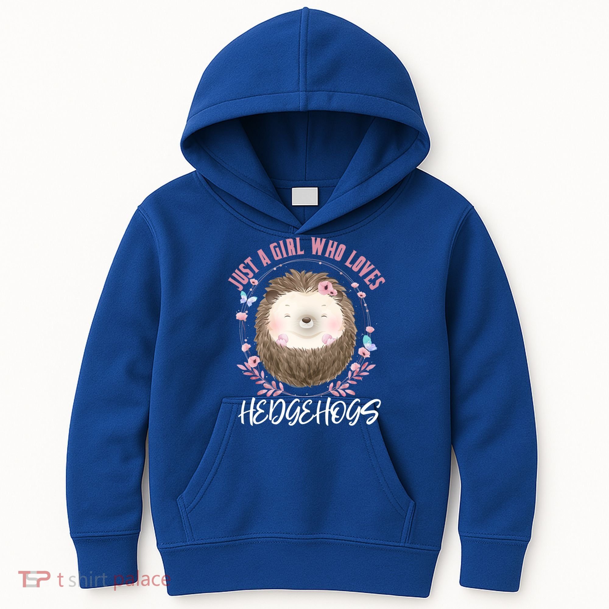 Just A Who Loves Hedgehogs Forest Animal Cute Hedgehog Gift Kids Hoodie
