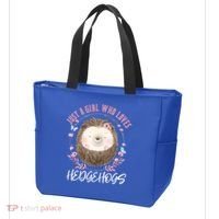 Just A Who Loves Hedgehogs Forest Animal Cute Hedgehog Gift Tote Bag thumb 3