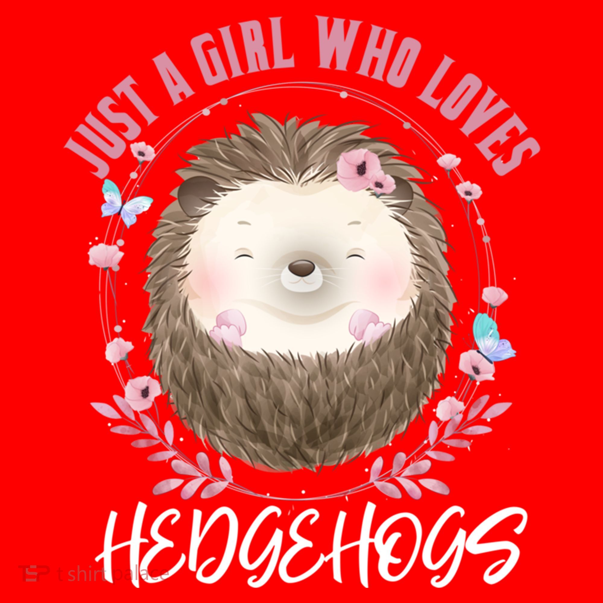 Just A Who Loves Hedgehogs Forest Animal Cute Hedgehog Gift Santa Hat