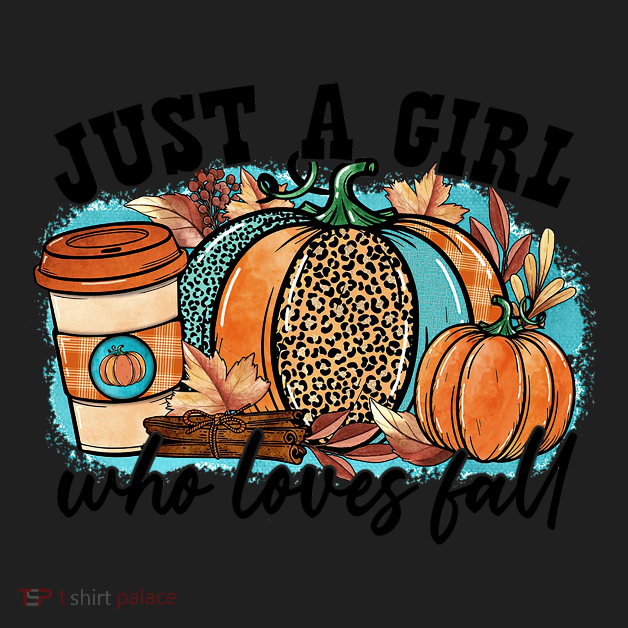 Just A Who Loves Fall Pumpkin Spice Leopard Coffee Cup Gift Hat