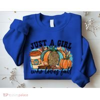 Just A Who Loves Fall Pumpkin Spice Leopard Coffee Cup Gift Sweatshirt thumb 2