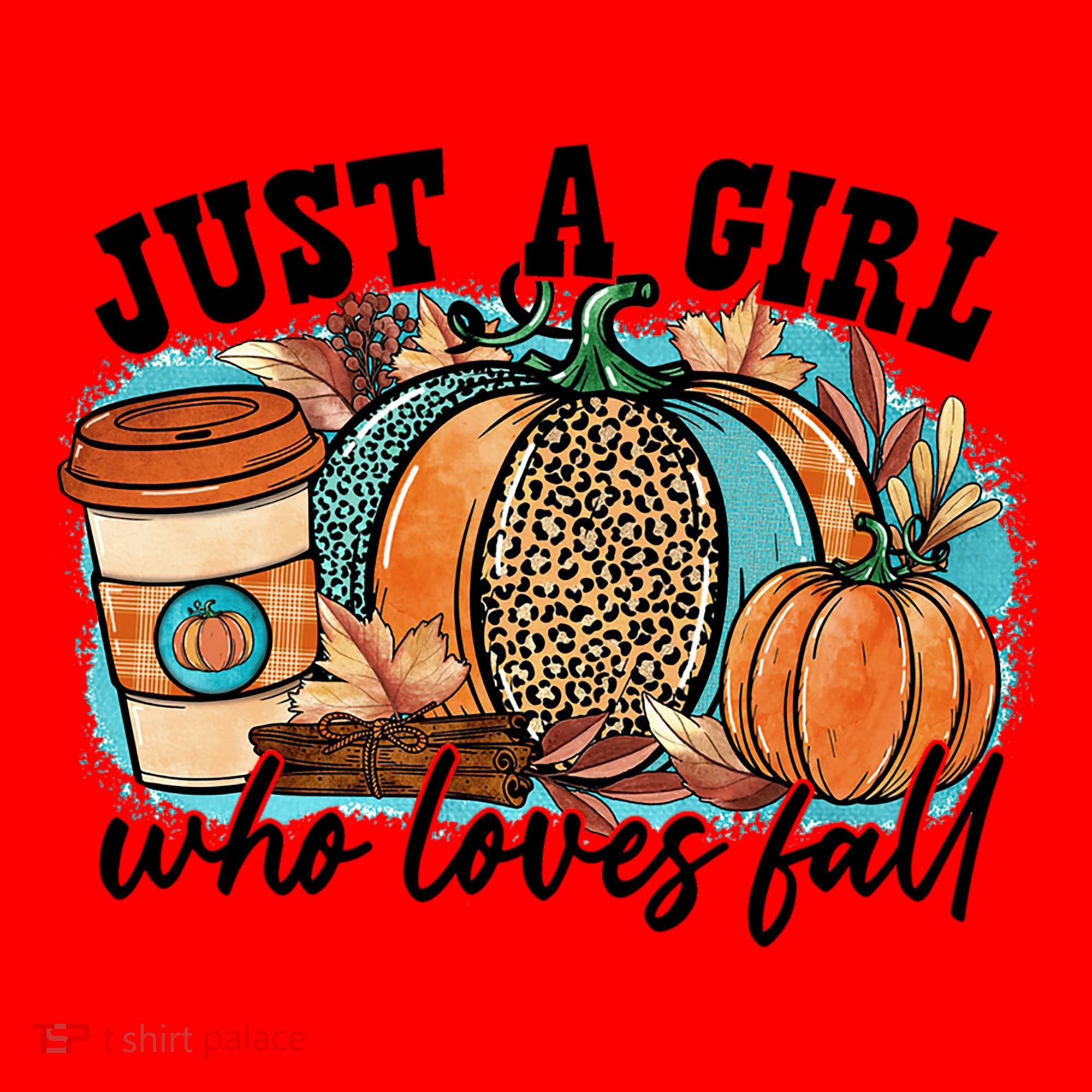 Just A Who Loves Fall Pumpkin Spice Leopard Coffee Cup Gift Santa Hat