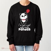 Just A Who Loves Pandas Panda Meaningful Gift Funny Gift Women's Sweatshirt thumb 0