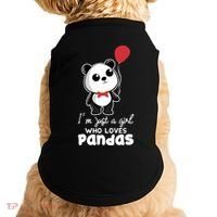 Just A Who Loves Pandas Panda Meaningful Gift Funny Gift Doggie Tank thumb 0