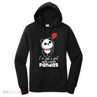 Just A Who Loves Pandas Panda Meaningful Gift Funny Gift Women's Hoodie thumb 0