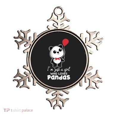 Just A Who Loves Pandas Panda Meaningful Gift Funny Gift Ornament