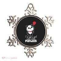 Just A Who Loves Pandas Panda Meaningful Gift Funny Gift Ornament thumb 0